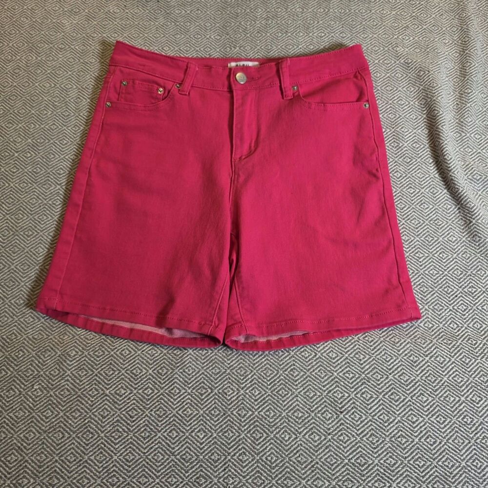 BLEU Women’s Size 6 Hot Pink Denim Shorts High Rise Stretch Barbiecore